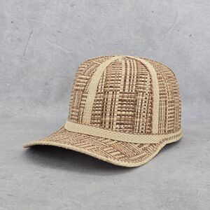 Artisan Natural Buriti Straw Hat Adjustable Strapback Brown Color‎ One Size Cap